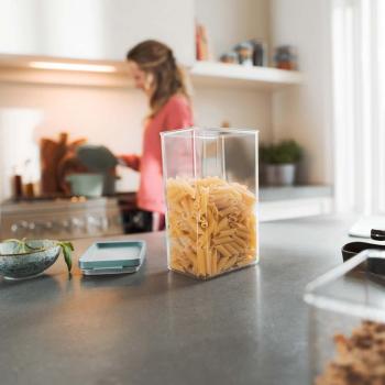 Contenedor de Alimentos Rectangular Omnia 1100 ml - Blanco Nórdico