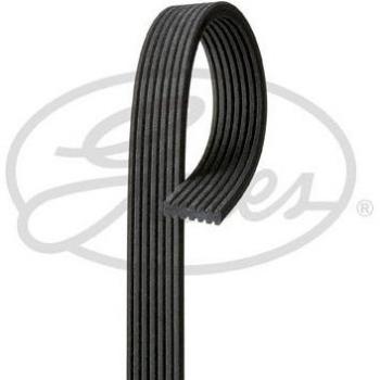 Correa trapecial poli V GATES 7DPK1360, tipo de producto: correa V-ribbed, longitud: 1360 mm, número de ranuras: 7