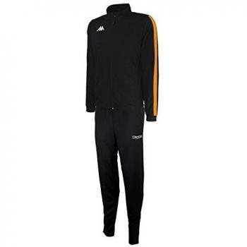 Kappa SALCITO TKS Chándal, Niños, Negro/Naranja, 8Y
