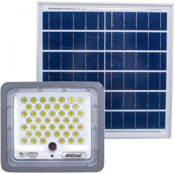 Faro LED con cámara de 5.0 MP, Panel solar de 150 W, Carga Q-SX75, Wi-Fi