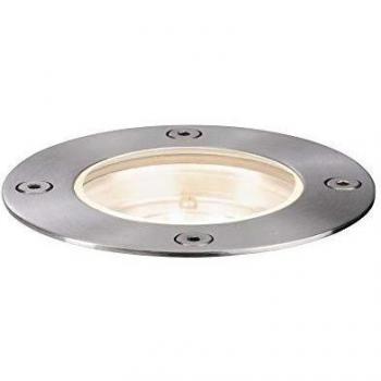 Lámpara de suelo empotrable LED Paulmann Plug&Shine 3000K, 3.6W, IP65, Acero Inoxidable