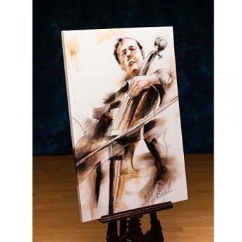 Cuadro al óleo Impreso sobre Lienzo con Bastidor - Violonchelista - 90 x 60 cm