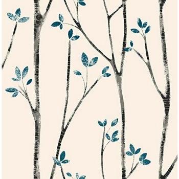 Urban Walls UW24777 Scandi Tree Sidewall - papel pintado de la pared, Azul