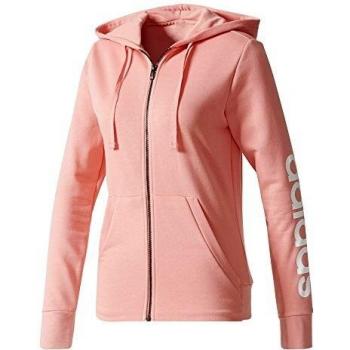 adidas ESS LIN FZ HD Sudadera, Mujer, Rosa