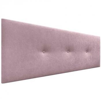Cabecero de Polipiel o Tela Aqualine Liso con Botones Tapizado Acolchado de Alta Gama en Salmón (145x50cm para camas 120/135/140)