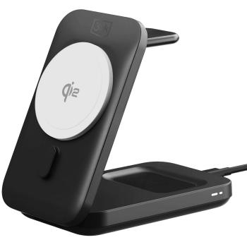 Cargador Inalámbrico 3 en 1 15W Qi2 MPP MagRocket Negro