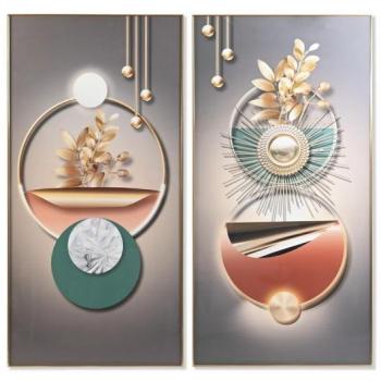 Cuadro DKD Home Decor 80 x 3 x 160 cm Abstracto (2 Unidades)