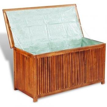 vidaXL Baúl Modelo de Almacenamiento para Terraza Hecho de Material Madera de Acacia