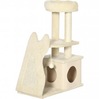 ?rbol Rascador para Gatos Pequeños Altura 83cm PawHut