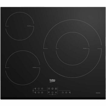 Placa de Inducción Beko HII63M - 60 cm - 3 Foyers Táctiles - Color Negro