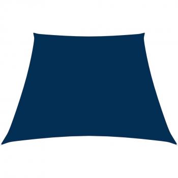 Toldo de vela trapezoidal de tela oxford azul 3/4x2 m