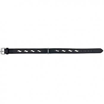 Collar Activo Trixie para Perro Negro M-L: 42-48 cm / 25 mm, Diseño Estilizado en Cuero