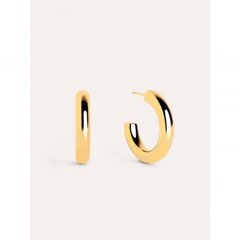 Pendientes Aro Mombasa de Acero Bañados en Oro - Diseño Exclusivo de Singularu
