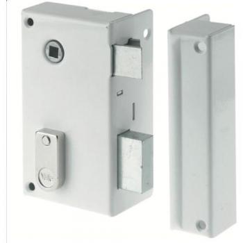 Cerradura de Aplique Vertical Yale YAV37D 12,5 x 7 x 18 Blanco Acero Rectangular para Puertas Verticales (2 llaves incluidas, eje de 44 mm, cuadrado de 7
