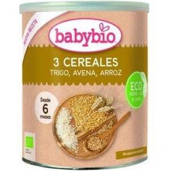 Babybio - 3 Cereales Nature - 220 G - Desde 6 Meses - Bio