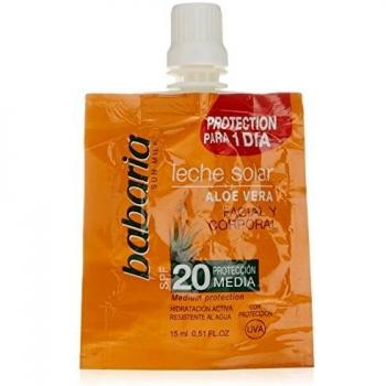 Babaria Solar Aloe Vera Monodosis Leche Solar Spf20 15 Ml 1 Unidad 20 g