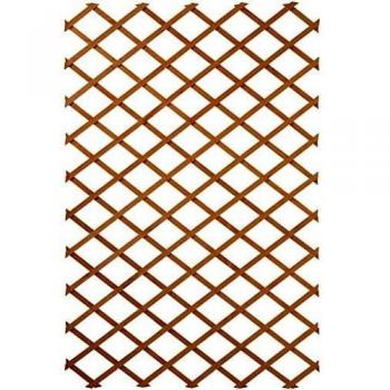 Nature Enrejado Madera 100x300 cm Marrón Estructura Exterior Jardín Cerca