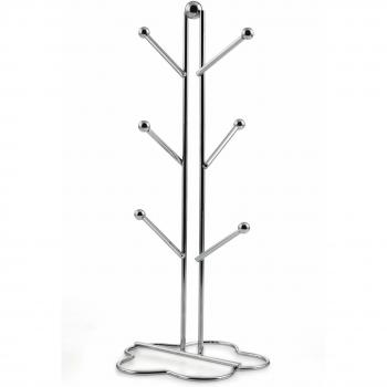Galileo Casa 2410774 portatazas, acero cromado, Silver, 17 x 17 x 38 cm