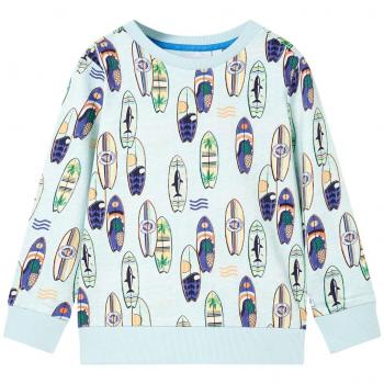 Sudadera infantil azul suave mélange 116