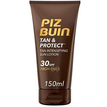 Piz Buin - Protector Solar, Tan & Protect Intensificador del Bronceado Loción SPF 30 - Pack 2 x 150 ml