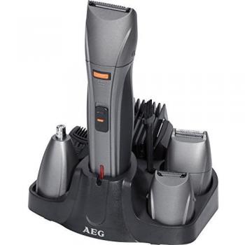 AEG BHT 5640 - Kit de afeitado inalámbrico con cabezales intercambiables, color antracita