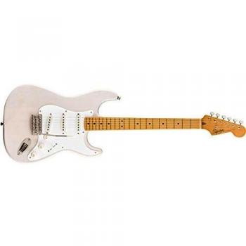 Squier Classic Vibe '50s Stratocaster Electric Guitar White Blonde MN with Soft Case