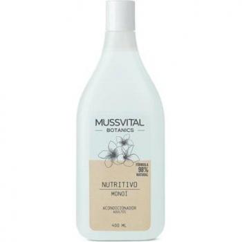 Mussvital Botanics Acondicionador Monoï 400 ml - Acondicionador hidratante con extracto de Monoï, fórmula nutritiva, ideal para cabello seco y dañado, envase de 400 ml