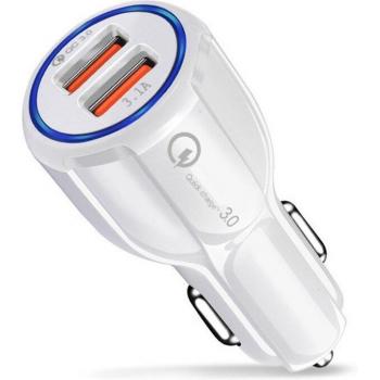 Cargador Rápido USB para Coche con Adaptador Magnético Tipo C para Samsung A51 A21s A8 S8 y Huawei Y8p P20 Redmi 9C Note 9 8 7 Pro