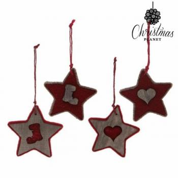 Adorno Navideño 2183 Estrella Rojo - Adorno de Navidad con Diseño Único