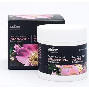 Aldem Crema Antiedad Rosa Mosqueta Mujer/Crema Rosa Mosqueta Efecto Antienvejecimiento con Propiedades Antiedad y Regeneradoras Naturales/Cremas Faciales Mujer Sin Parabenos, 50 ml