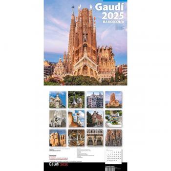 Cal. 2025 Paret (30x30 cm) Gaudí-1 B (S. Família) VV.AA. TRIANGLE POSTALS LIBRO 1970