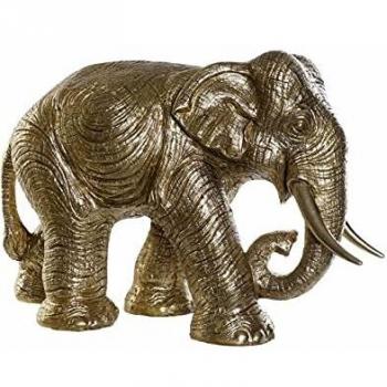 Figura Decorativa Elefante Colonial DKD Home Decor RF-177265 Dorado Resina 83 x 32 x 56 cm