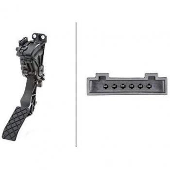 HELLA 6PV 008 495-711 Sensor, posición pedal - para vehic. dirección izquierda - 6polos - Caja de cambios manual