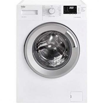 Lavadora Frontal Beko WTV8712BS1W, 8 kg, 1400 rpm, Pantalla Digital, 15 Programas