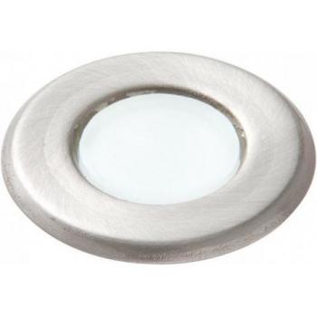 Luz empotrada para exteriores Saxby Cove LED integrada, grado marino, acero inoxidable cepillado, esmerilado IP67