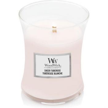 Vela Perfumada Sheer Tuberose - Hourglass Mediana WoodWick 275 g