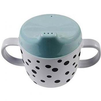 Taza bebé con asas DOTS Done by Deer azul