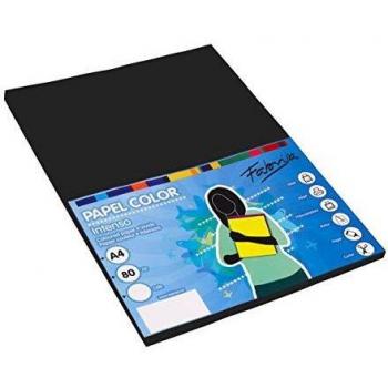 Papel multifunción Fabrisa A4 80 g Color verde negro Pack 100 hojas
