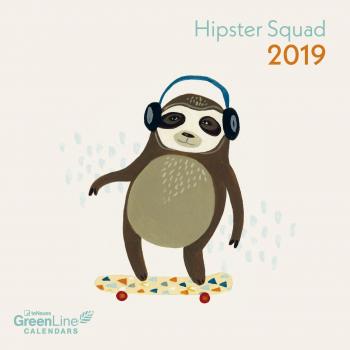 Calendario Mini 2019 Hipster Squad Verde