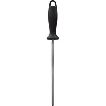 ZWILLING afilador de acero, Cromado, Longitud: 23 cm, Mango de plástico negro con lazo de colgar