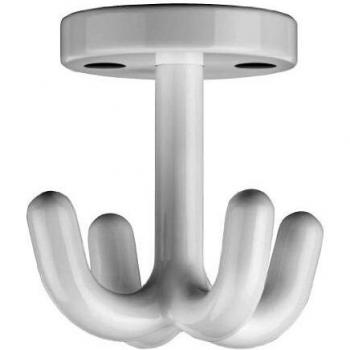 Wenko gancho cuadruple al girar blanco 7x7x7 cm