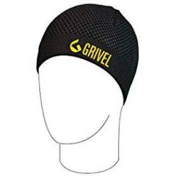 Gorro Grivel Negro Hombre Adulto con detalles amarillos, diseñado para actividades al aire libre, fabricado en material resistente y transpirable, ideal para mantener el calor y la comodidad