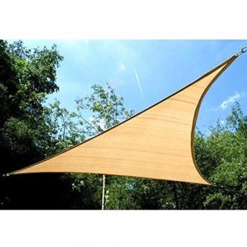 Garbric 9079 Toldo Vela, Triangular, Arena, 3.6 x 3.6 x 3.6 m
