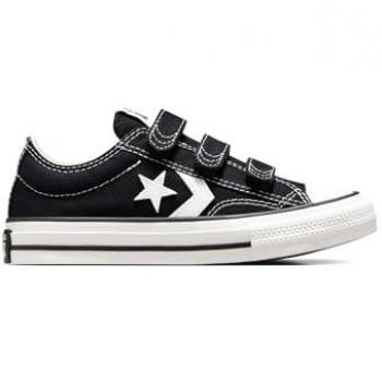 Zapatilla Niños Converse Starplayer 76 Negro, Zapatillas casual de niños, modelo Star Player 76 Foundational Canvas, color negro, Easy-On, talla 27 EU