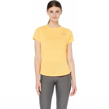 Under Armour UA Streaker 2.0 Short Sleeve Camiseta, Mujer, Naranja Mango Orange/Reflective 492, M