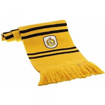 Cinereplicas - Harry Potter - Bufanda - Licencia Oficial - Casa Hufflepuff - 190 cm - Amarillo y Negro