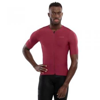 Maillot de Ciclismo Ultraligero de Manga Corta para Hombre SRX PRO Dirty Kanza Burdeos