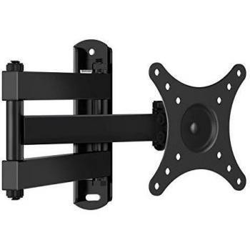 Soporte Universal de Pared para TV Giratorio, inclinable y rotatorio - Se Adapta a los televisores de Pantalla Plana LCD/LED de 10-30 - Extiende 43.59cm - Soporta hasta 20kg - MAX VESA 100X100mm
