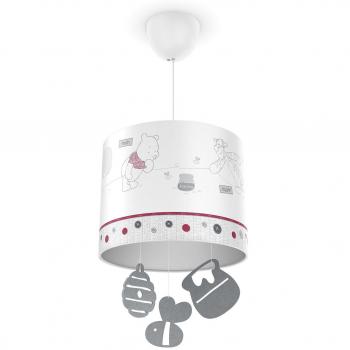 Philips Disney Baby Winnie The Pooh - Lámpara colgante, iluminación interior, luz blanca cálida, plástico, color blanco