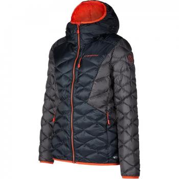 La Sportiva Pinnacle Down Jkt W - Chaqueta de Mujer con capucha, color gris azul, tamaño L